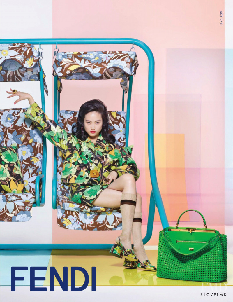 Jing Wen featured in  the Fendi advertisement for Spring/Summer 2020