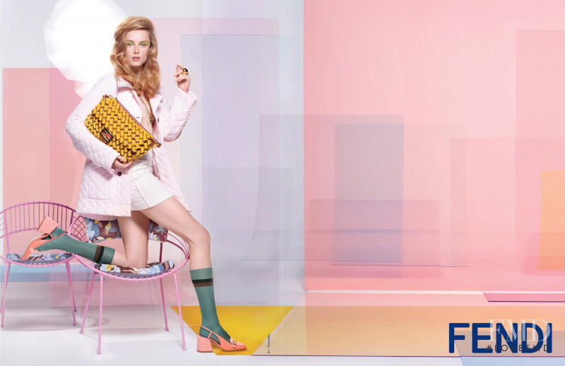 Rianne Van Rompaey featured in  the Fendi advertisement for Spring/Summer 2020