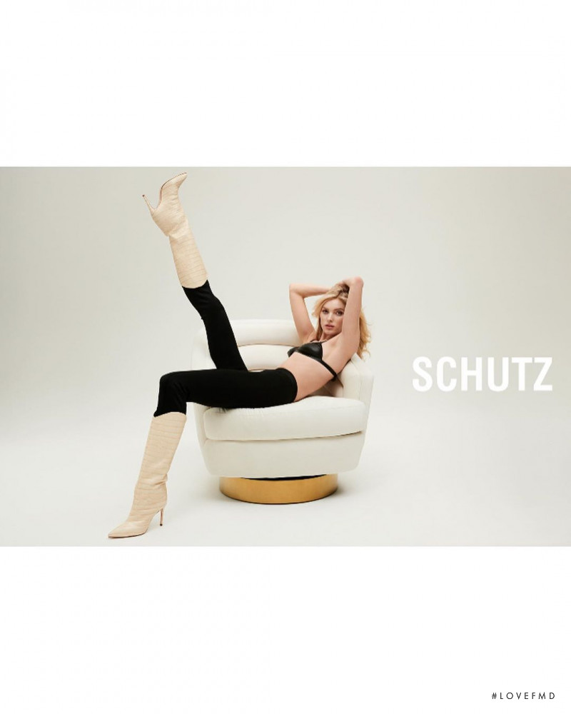 Elsa Hosk featured in  the Schutz advertisement for Spring/Summer 2020