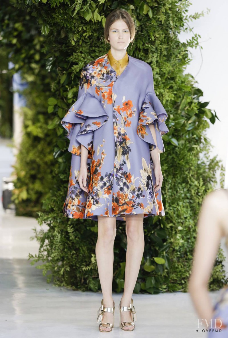 Daria Osipova featured in  the Delpozo fashion show for Spring/Summer 2014