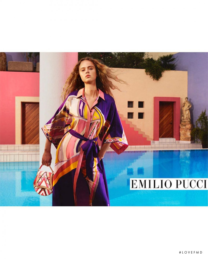 Olivia Vinten featured in  the Pucci advertisement for Spring/Summer 2020