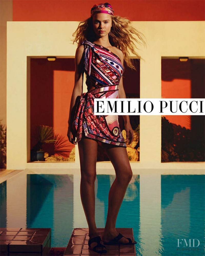 Olivia Vinten featured in  the Pucci advertisement for Spring/Summer 2020