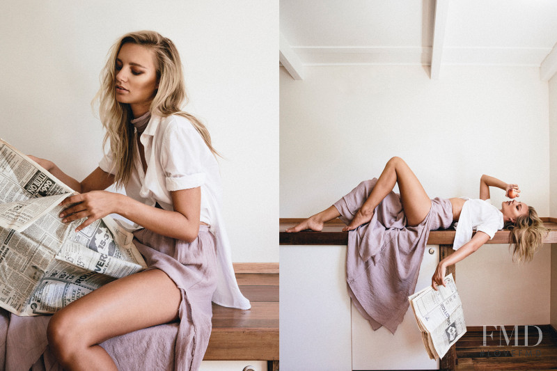 Maya Stepper featured in  the Sabo Skirt lookbook for Spring 2016