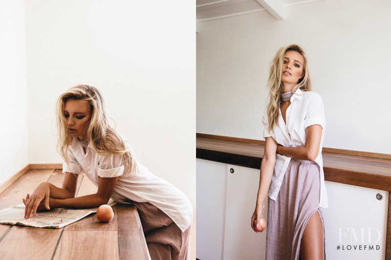 Maya Stepper featured in  the Sabo Skirt lookbook for Spring 2016