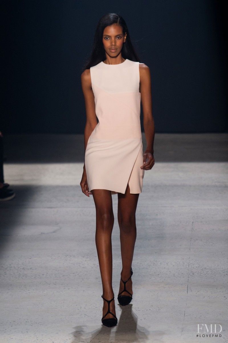 Grace Mahary featured in  the Narciso Rodriguez fashion show for Spring/Summer 2014