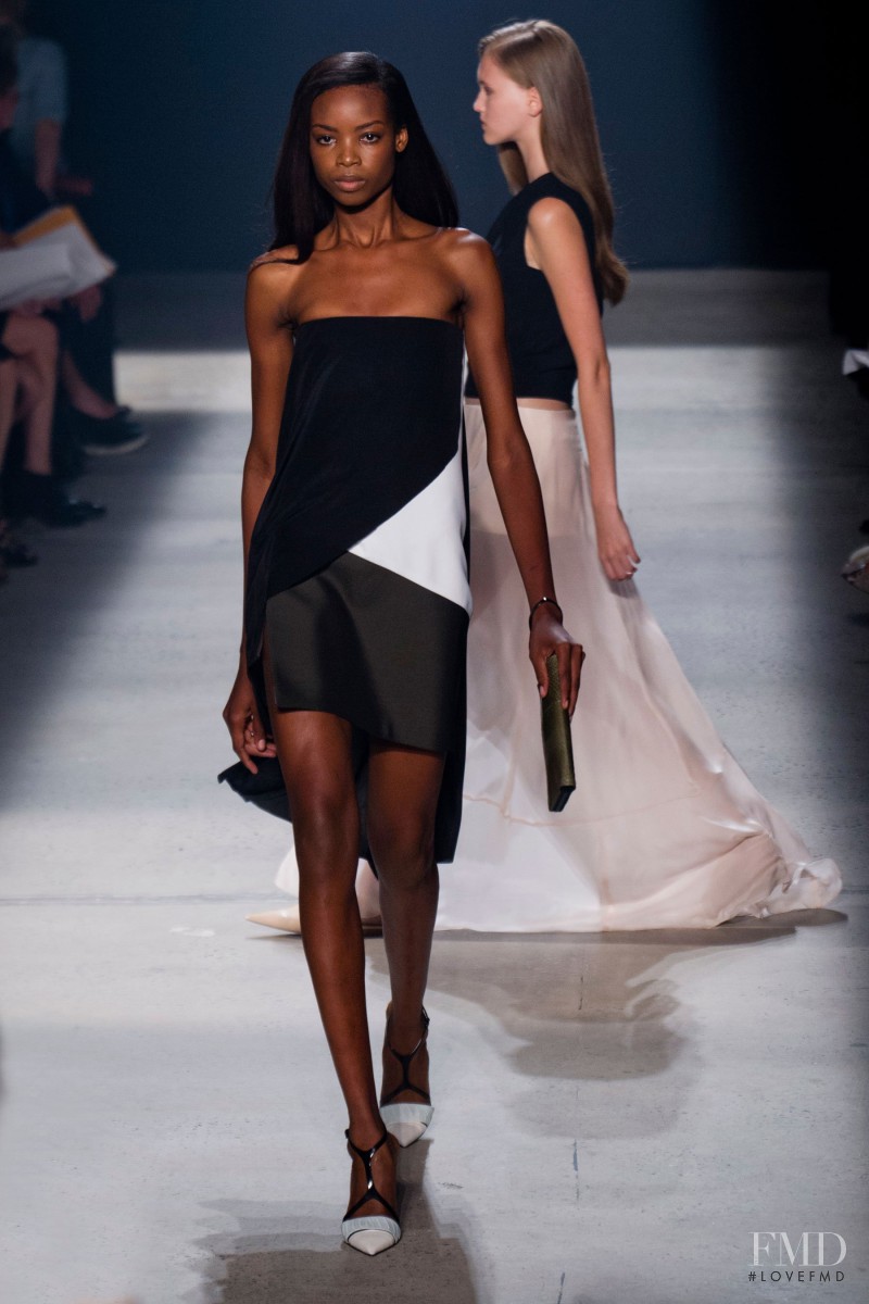 Maria Borges featured in  the Narciso Rodriguez fashion show for Spring/Summer 2014