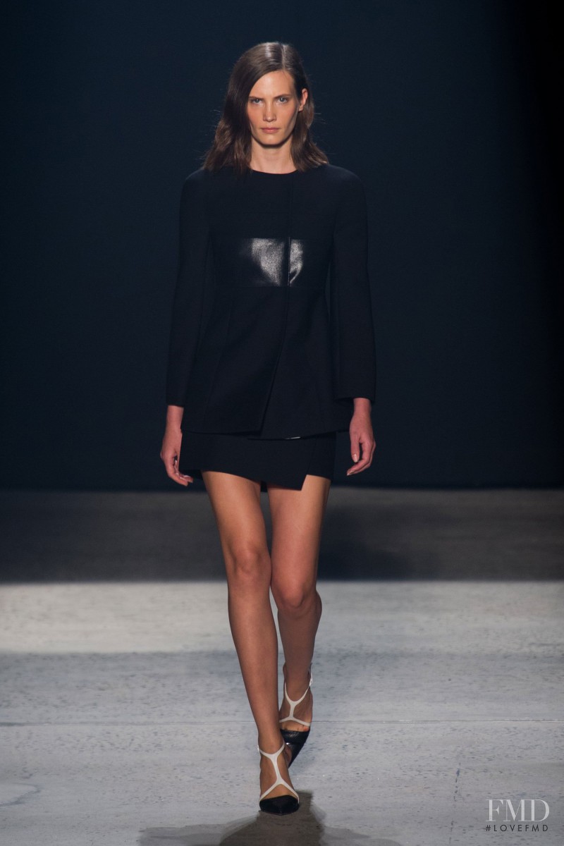 Drake Burnette featured in  the Narciso Rodriguez fashion show for Spring/Summer 2014