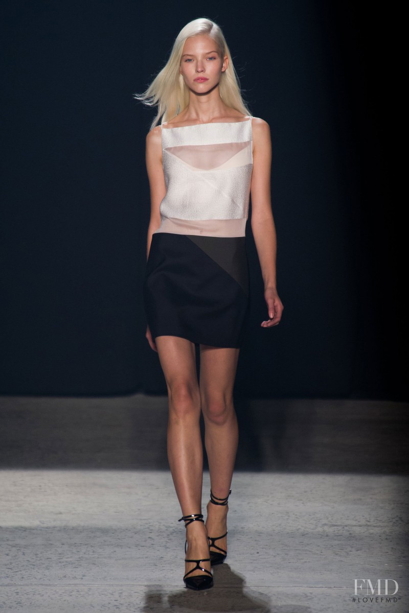 Sasha Luss featured in  the Narciso Rodriguez fashion show for Spring/Summer 2014