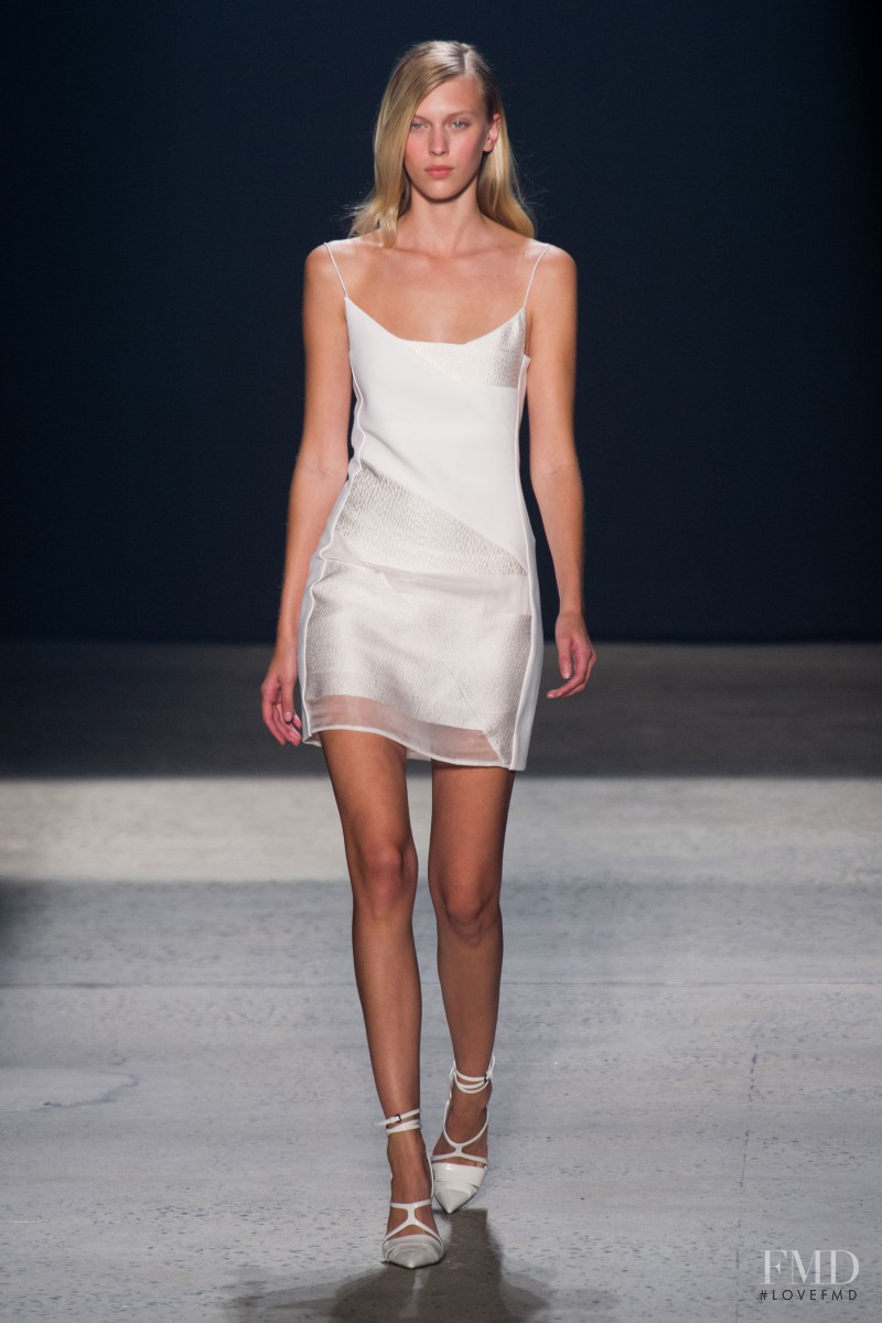 Juliana Schurig featured in  the Narciso Rodriguez fashion show for Spring/Summer 2014