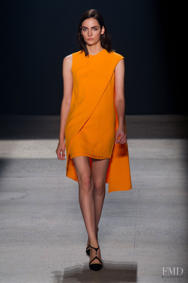 Zuzanna Bijoch featured in  the Narciso Rodriguez fashion show for Spring/Summer 2014
