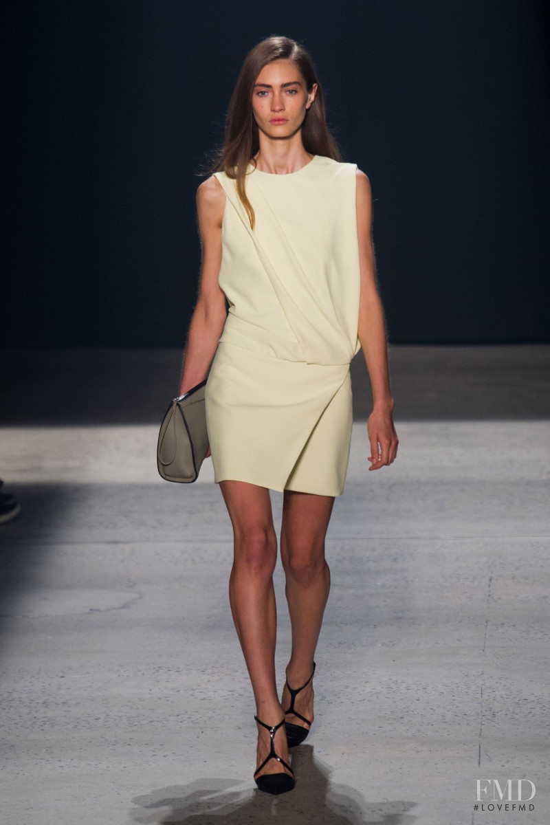 Marine Deleeuw featured in  the Narciso Rodriguez fashion show for Spring/Summer 2014