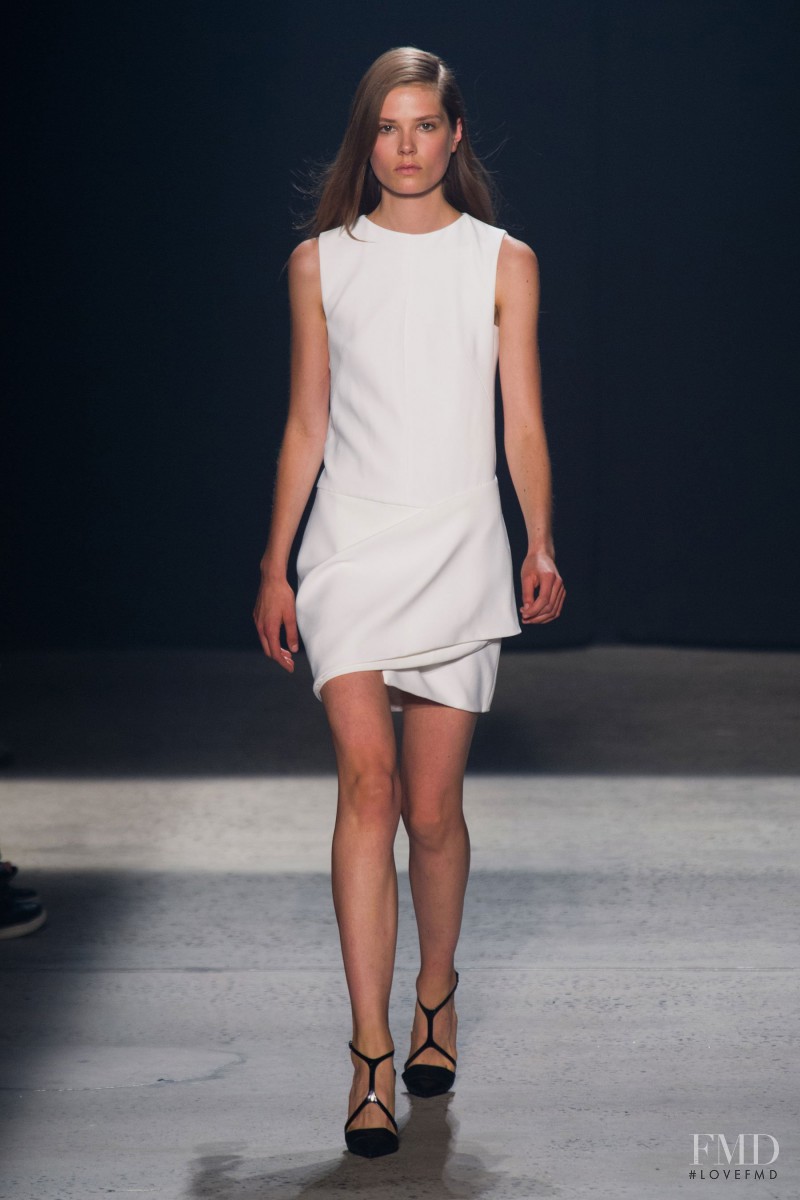 Caroline Brasch Nielsen featured in  the Narciso Rodriguez fashion show for Spring/Summer 2014