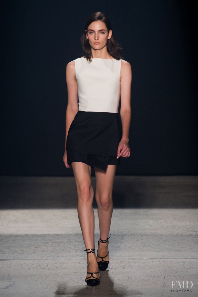 Zuzanna Bijoch featured in  the Narciso Rodriguez fashion show for Spring/Summer 2014