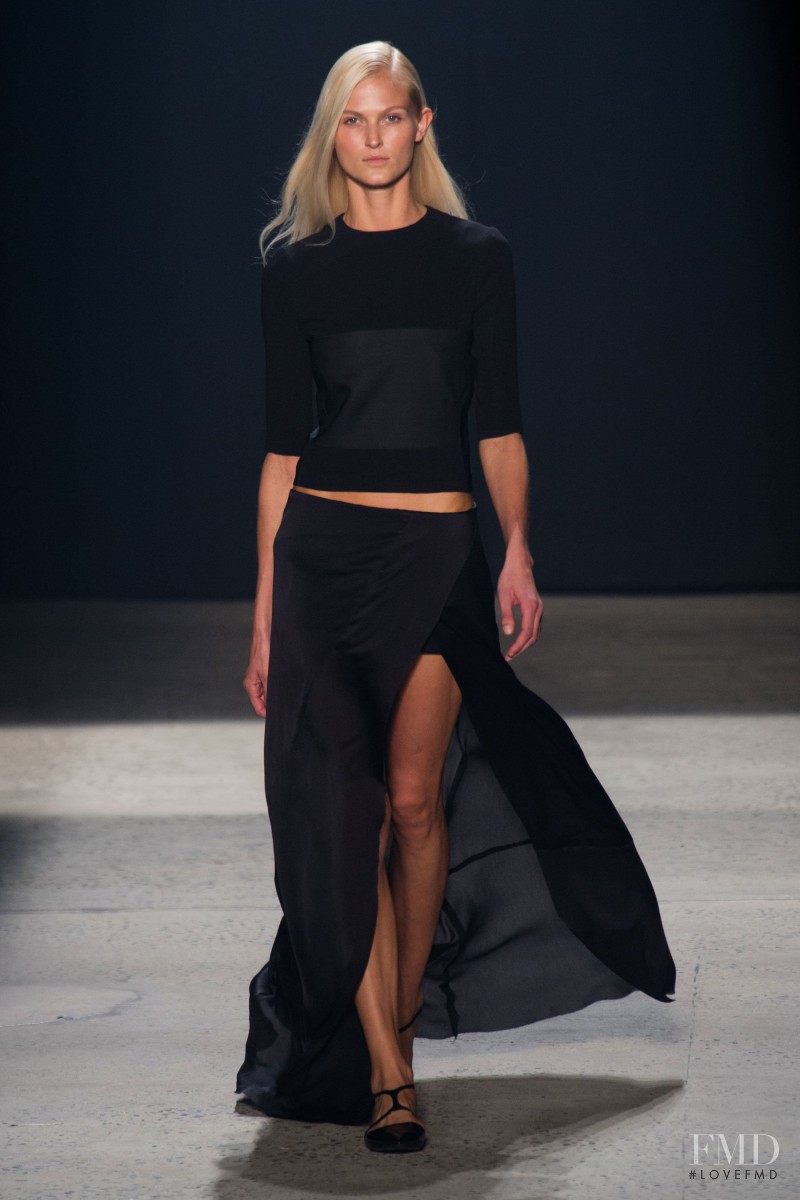 Charlotte Hoyer featured in  the Narciso Rodriguez fashion show for Spring/Summer 2014
