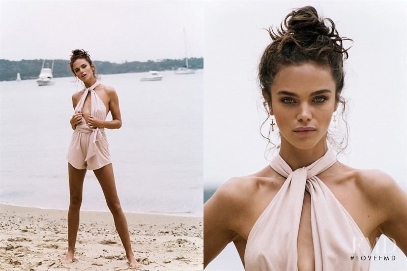 Jena Goldsack featured in  the Sabo Skirt lookbook for Summer 2018
