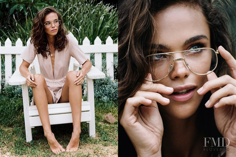 Jena Goldsack featured in  the Sabo Skirt lookbook for Summer 2018