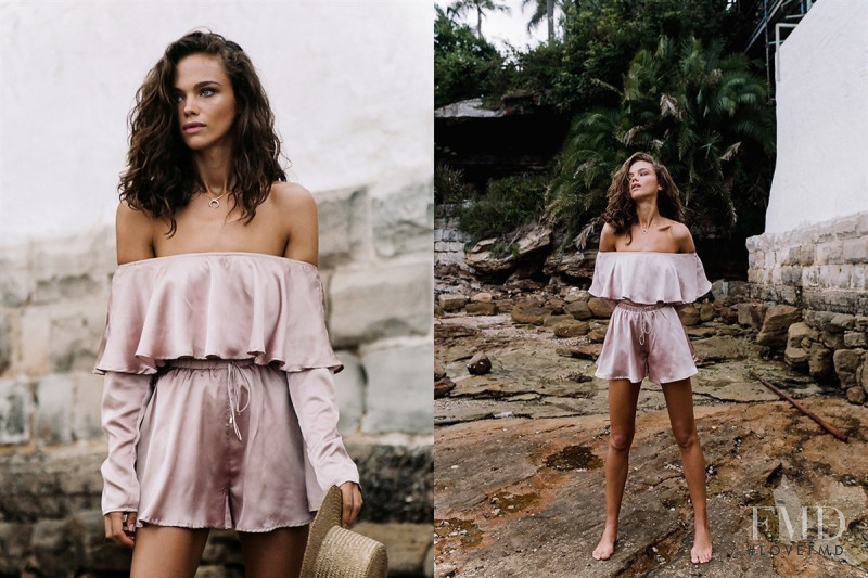 Jena Goldsack featured in  the Sabo Skirt lookbook for Summer 2018