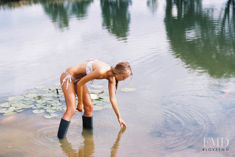 Maya Stepper featured in  the Peony Swimwear lookbook for Spring/Summer 2016