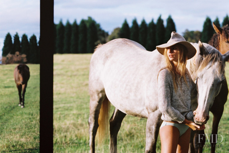 Maya Stepper featured in  the Peony Swimwear lookbook for Spring/Summer 2016