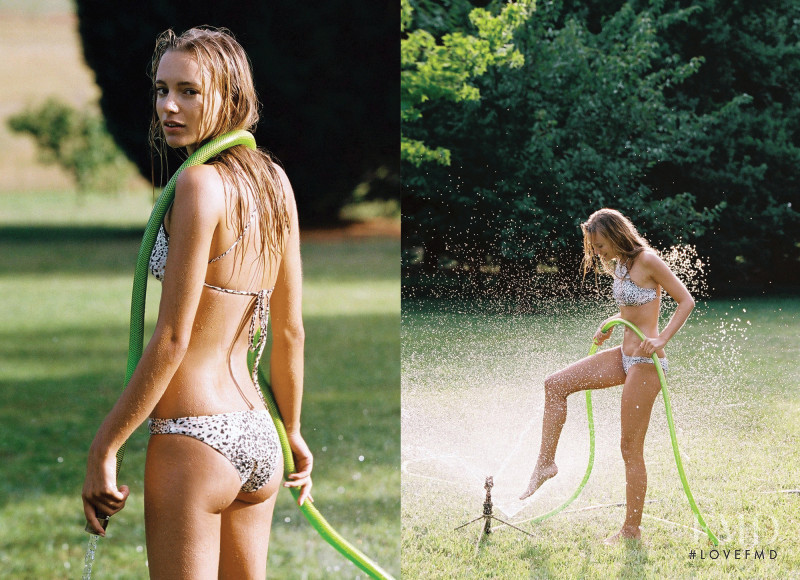 Maya Stepper featured in  the Peony Swimwear lookbook for Spring/Summer 2016