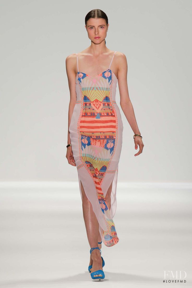 Isaac Lindsay featured in  the Mara Hoffman fashion show for Spring/Summer 2014