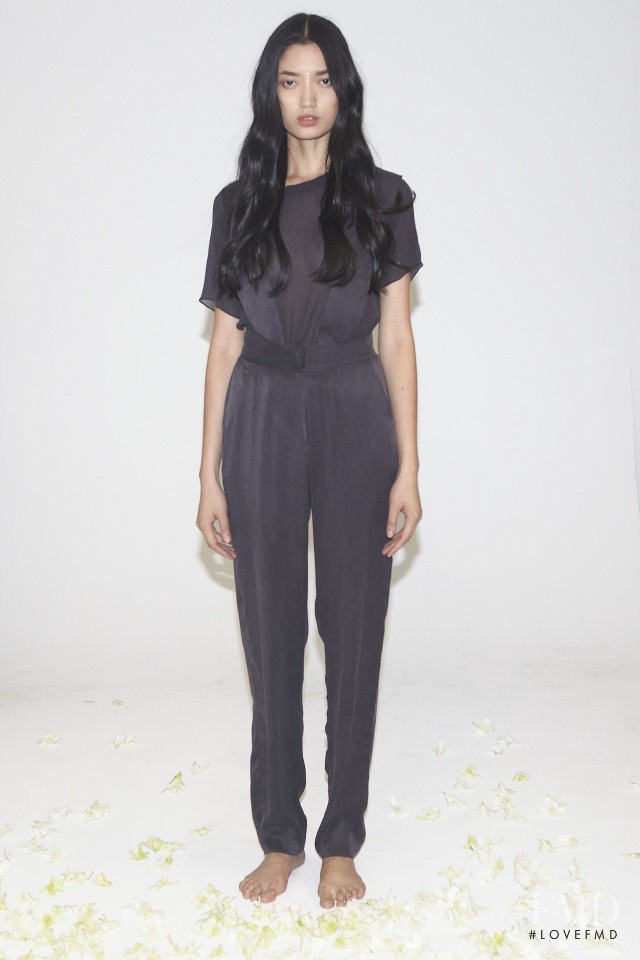 Qi Wen featured in  the Awaveawake fashion show for Spring/Summer 2014