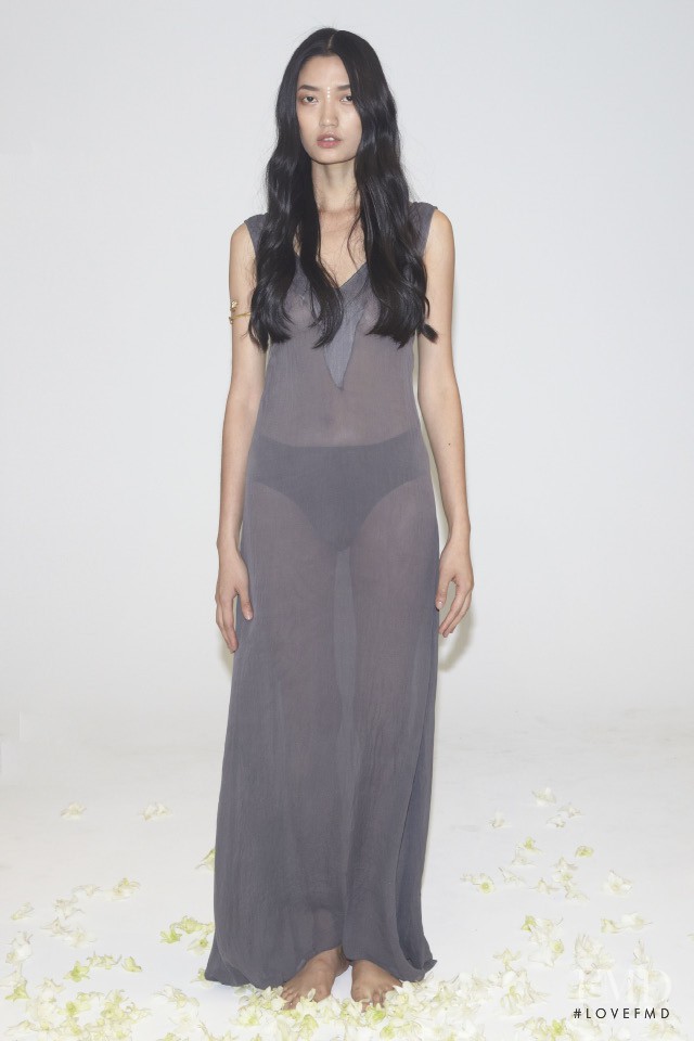 Qi Wen featured in  the Awaveawake fashion show for Spring/Summer 2014