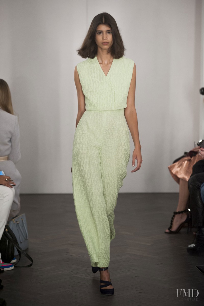 Mica Arganaraz featured in  the Emilia Wickstead fashion show for Spring/Summer 2014