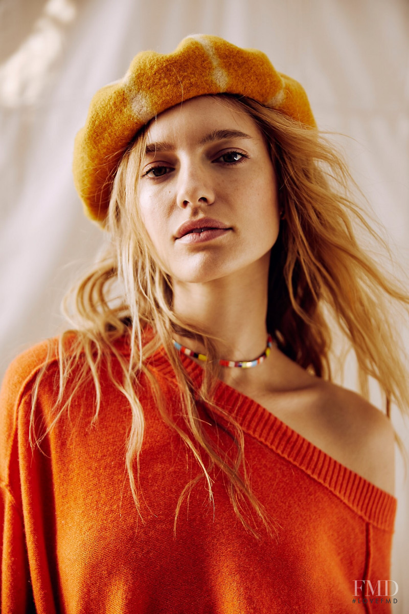 Maya Stepper featured in  the Free People lookbook for Winter 2019