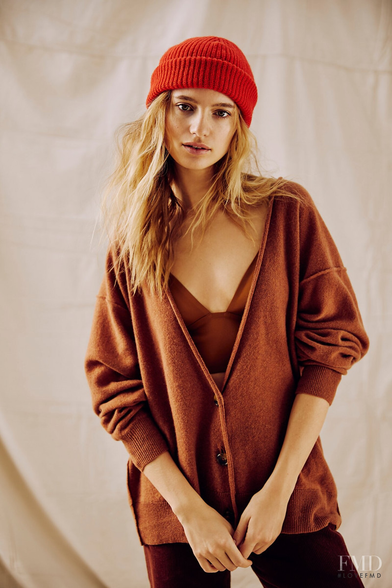 Maya Stepper featured in  the Free People lookbook for Winter 2019