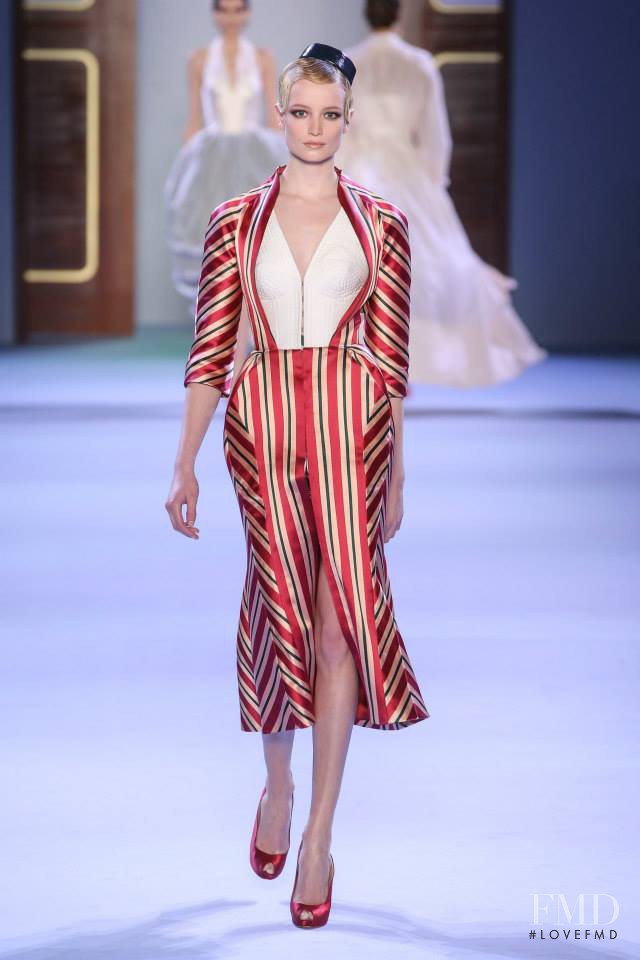 Maud Welzen featured in  the Ulyana Sergeenko fashion show for Spring/Summer 2014