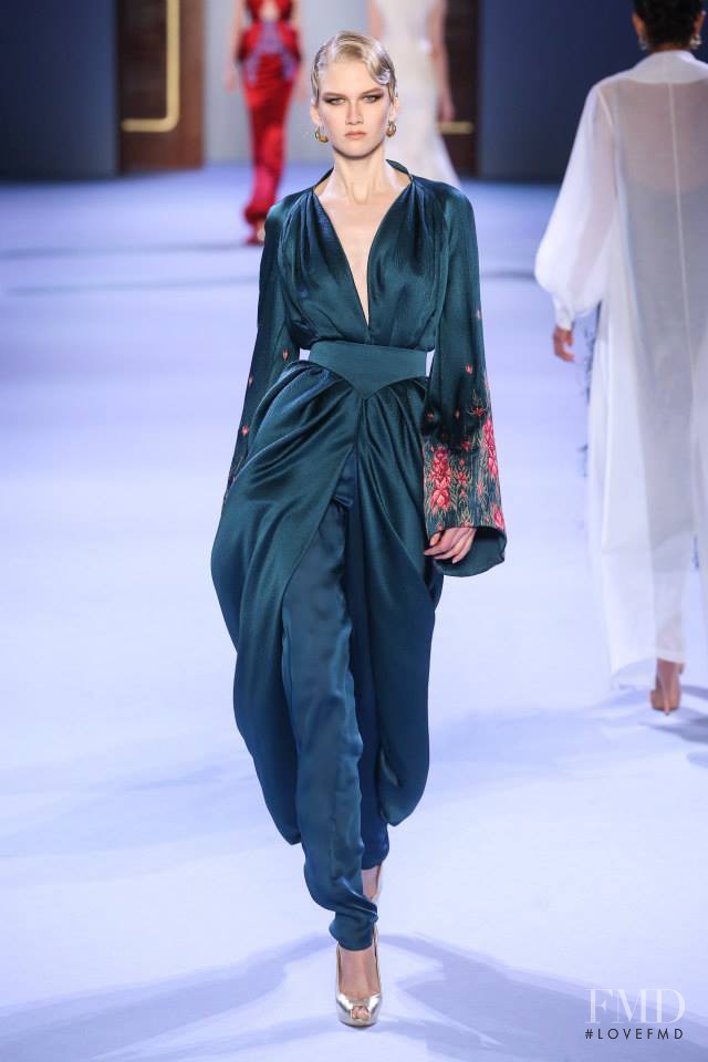 Anna Martynova featured in  the Ulyana Sergeenko fashion show for Spring/Summer 2014