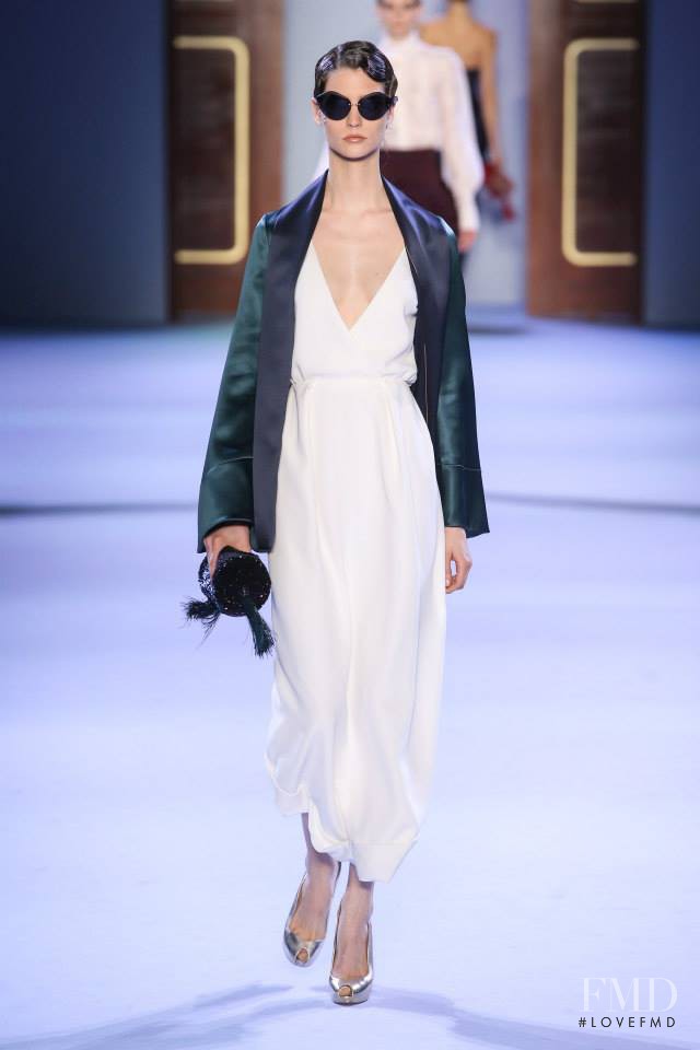 Manon Leloup featured in  the Ulyana Sergeenko fashion show for Spring/Summer 2014