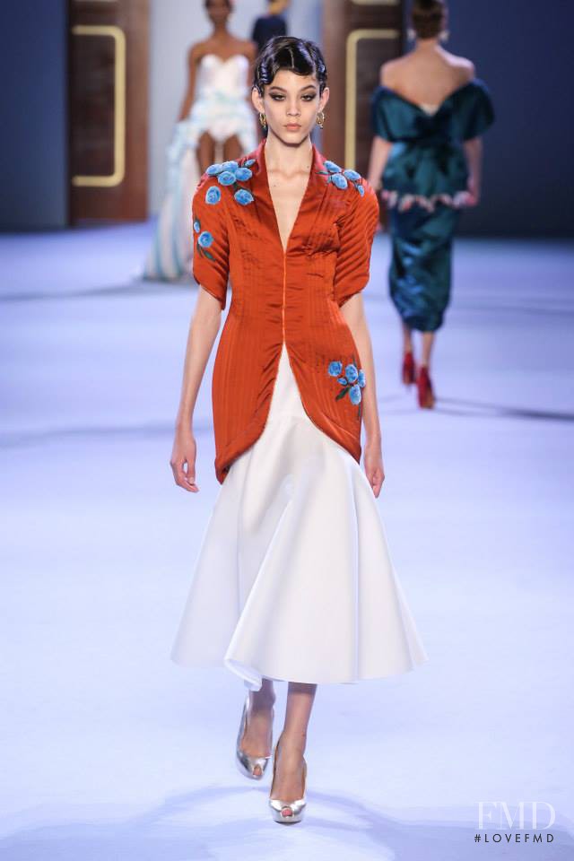 Ewa Wladymiruk featured in  the Ulyana Sergeenko fashion show for Spring/Summer 2014