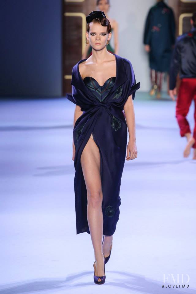 Irina Kravchenko featured in  the Ulyana Sergeenko fashion show for Spring/Summer 2014