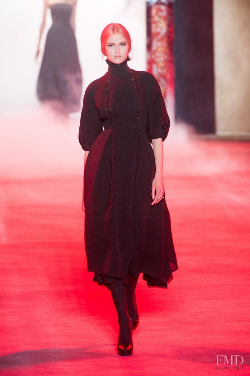 Anna Martynova featured in  the Ulyana Sergeenko fashion show for Autumn/Winter 2013