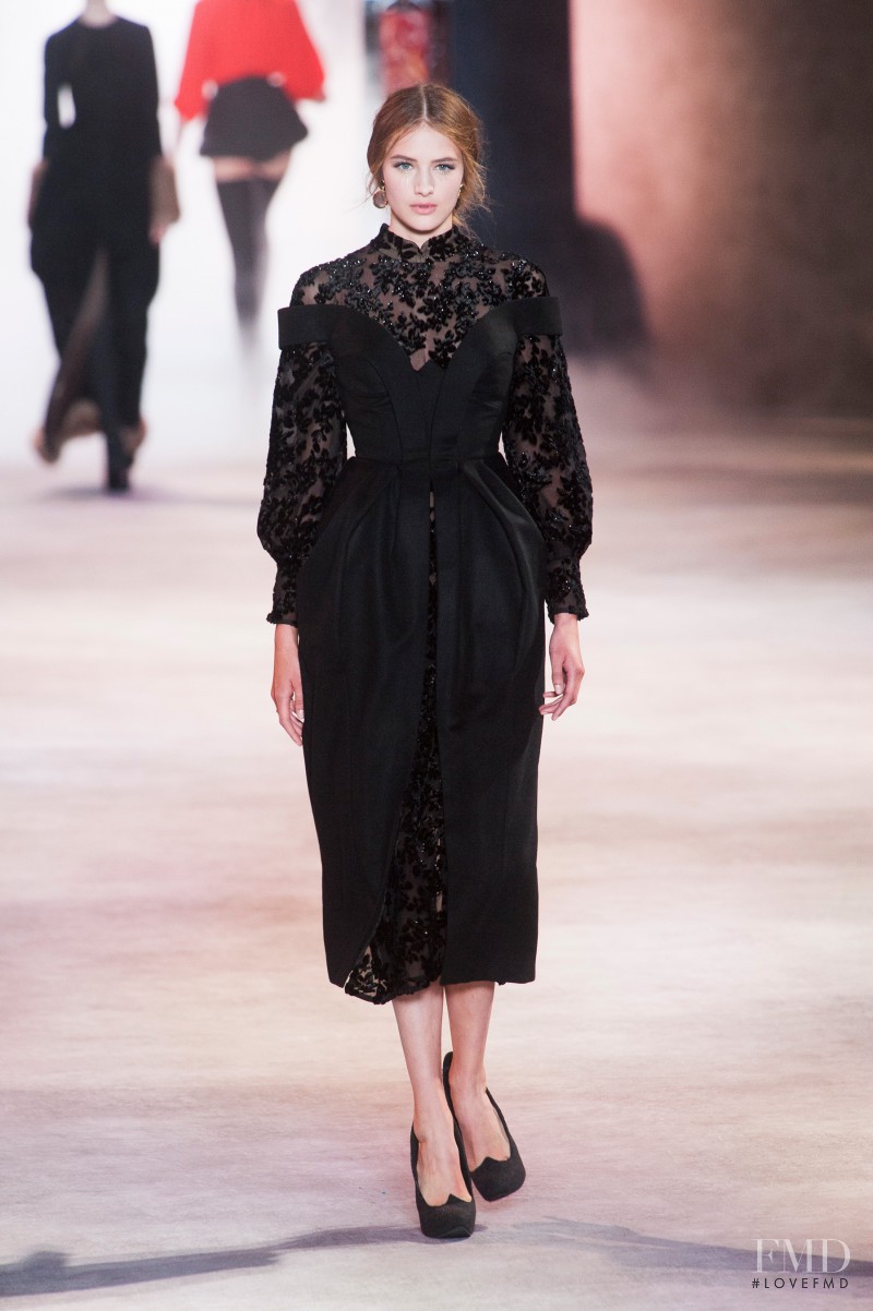 Sanne Vloet featured in  the Ulyana Sergeenko fashion show for Autumn/Winter 2013