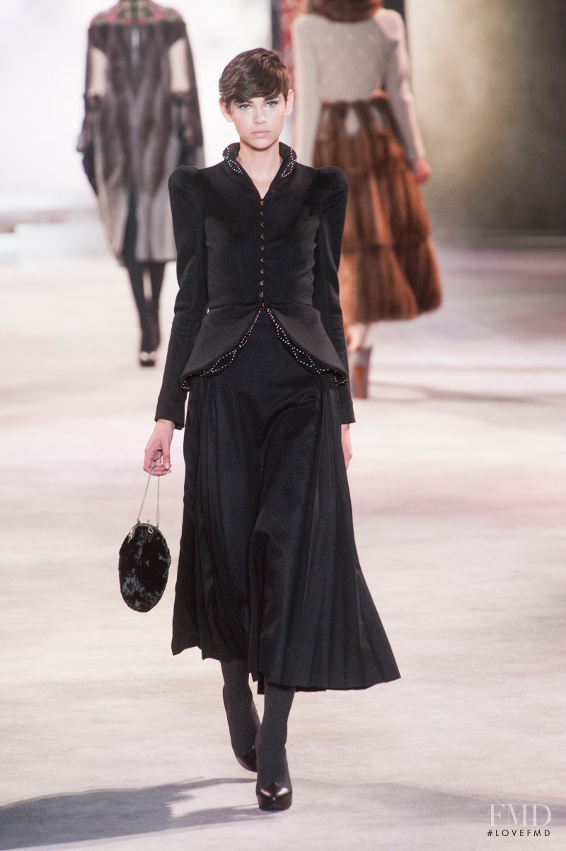 Amra Cerkezovic featured in  the Ulyana Sergeenko fashion show for Autumn/Winter 2013