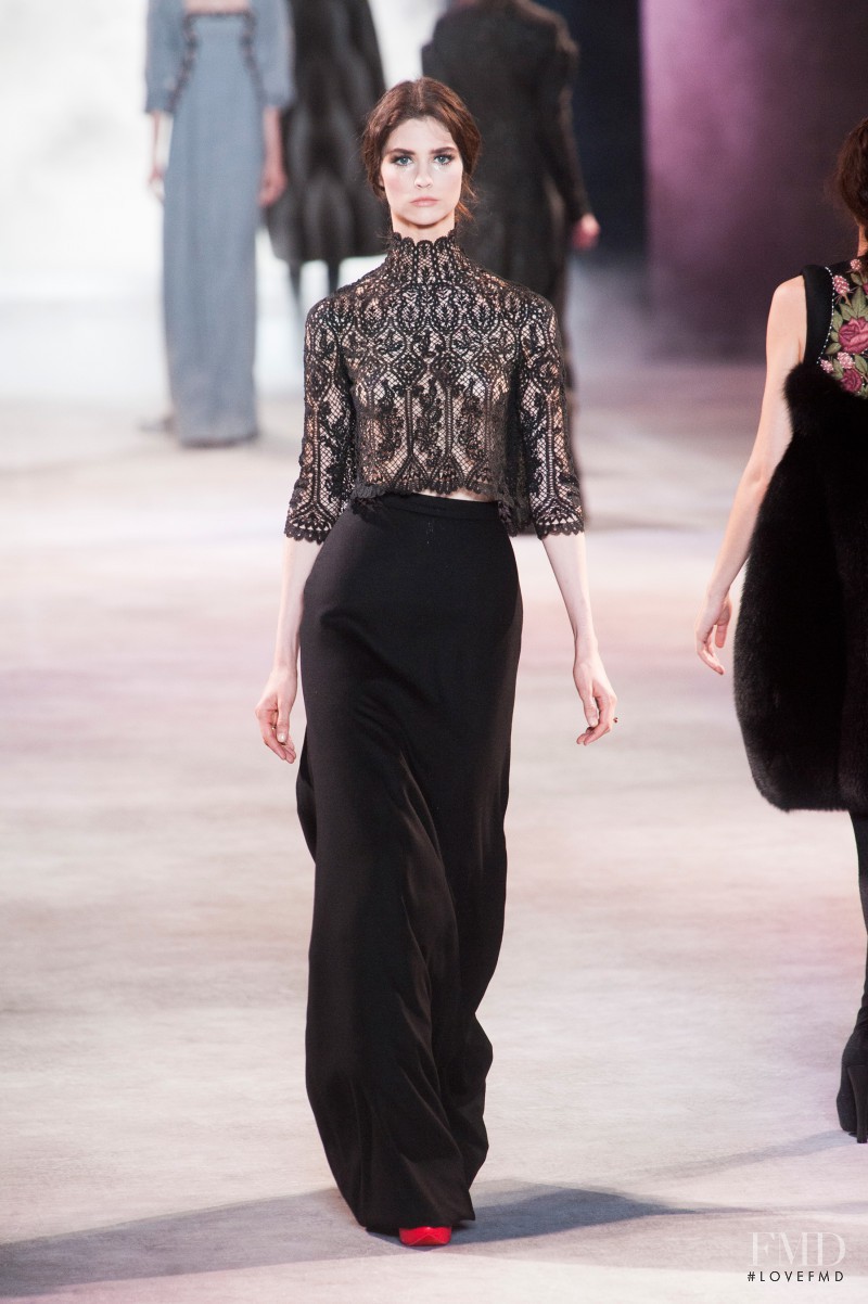 Manon Leloup featured in  the Ulyana Sergeenko fashion show for Autumn/Winter 2013