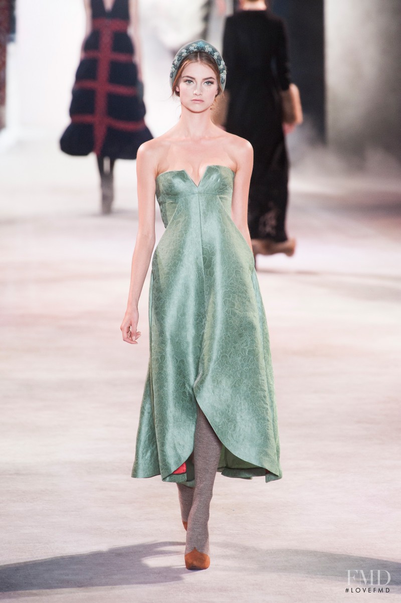 Iris van Berne featured in  the Ulyana Sergeenko fashion show for Autumn/Winter 2013