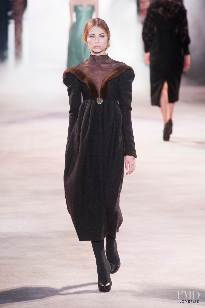 Vika Falileeva featured in  the Ulyana Sergeenko fashion show for Autumn/Winter 2013