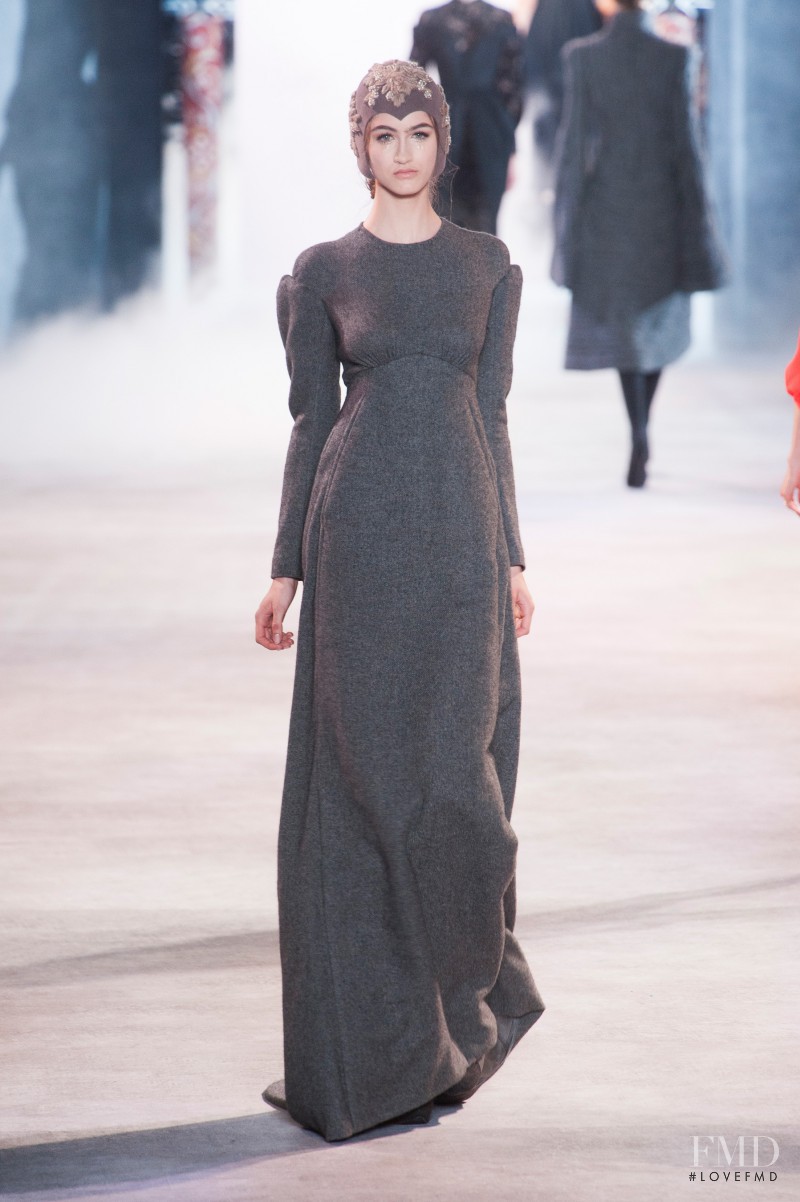 Timea Birkner featured in  the Ulyana Sergeenko fashion show for Autumn/Winter 2013