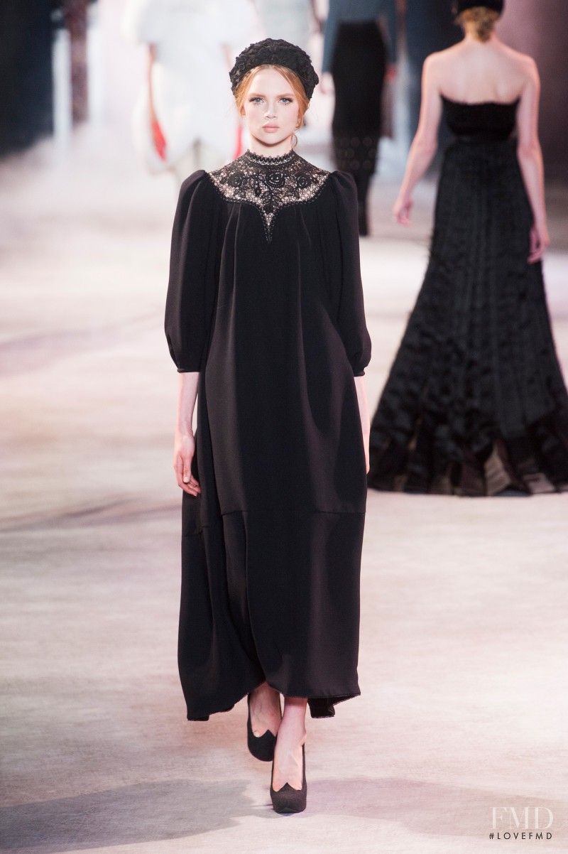 Holly Rose Emery featured in  the Ulyana Sergeenko fashion show for Autumn/Winter 2013