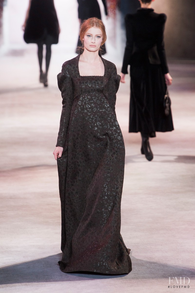 Stephanie Hall featured in  the Ulyana Sergeenko fashion show for Autumn/Winter 2013