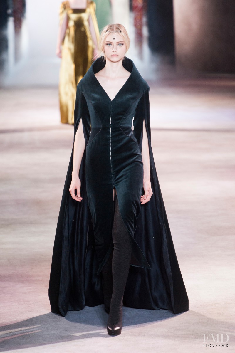 Nastya Kusakina featured in  the Ulyana Sergeenko fashion show for Autumn/Winter 2013