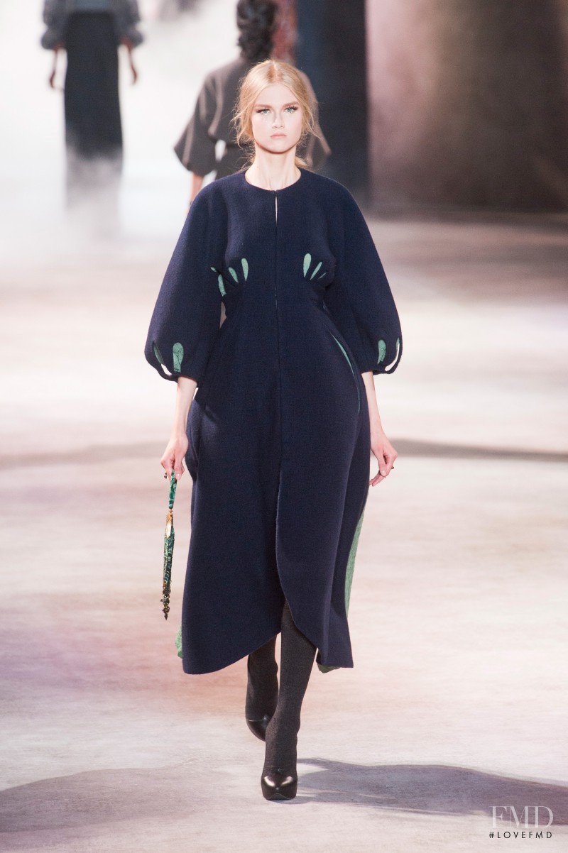 Anna Martynova featured in  the Ulyana Sergeenko fashion show for Autumn/Winter 2013