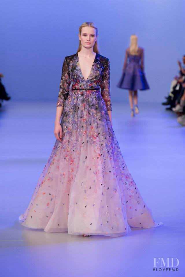 Maddie Welch featured in  the Elie Saab Couture fashion show for Spring/Summer 2014