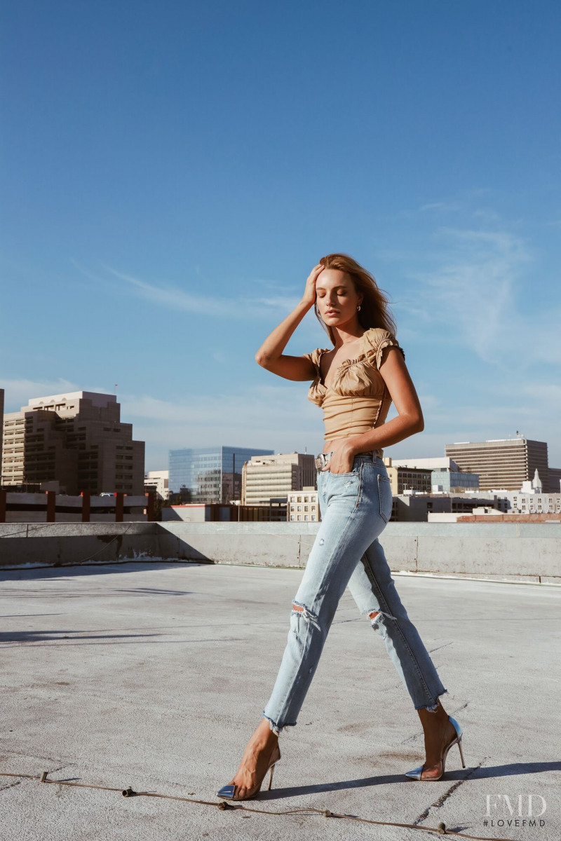 Maya Stepper featured in  the Pistola lookbook for Summer 2019