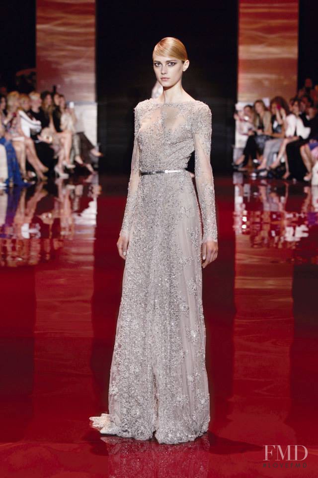 Sigrid Agren featured in  the Elie Saab Couture fashion show for Autumn/Winter 2013