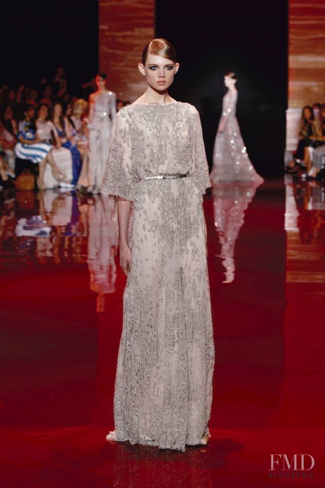 Holly Rose Emery featured in  the Elie Saab Couture fashion show for Autumn/Winter 2013